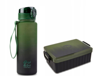 CoolPack obedár 1100 ml + fľaša na vodu COOLPACK GRADIENT GRASS 600 ml